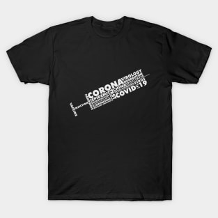 Corona Injection Wordcloud T-Shirt